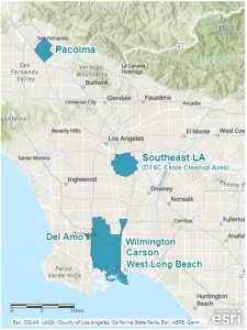 Map of the communities in the study area